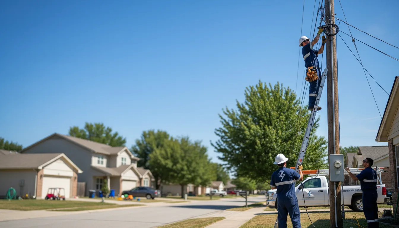 Residential electrician providing installation services in Summit Lake, WI